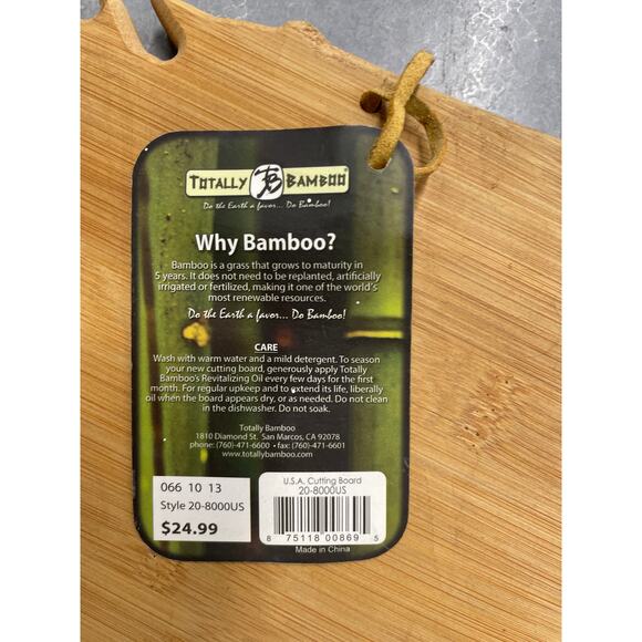 Totally Bamboo Wood Bamboo United States Cutting Board - Picture 2 of 2